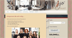 Desktop Screenshot of anjas-friseurpalast.de